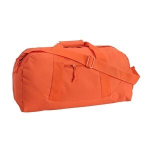 NWOT Orange Large Square Duffel Bag